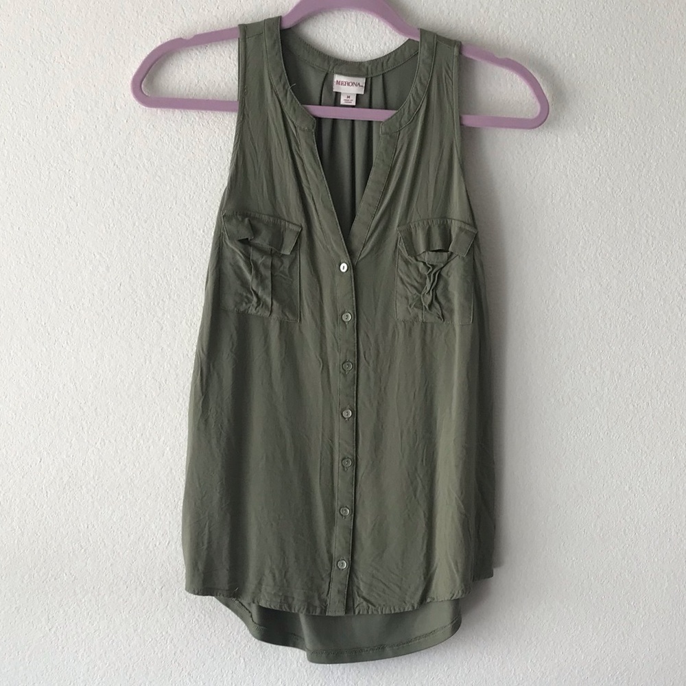 Merona Fitted Tank Top with Pockets